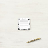 Notieren Sie sich musikalische Gerahmte Post-It-No Post-it Klebezettel (Auf Schreibtisch)