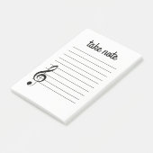 Notieren Sie sich musikalische Post-it-Notizen Post-it Klebezettel (angewinkelt)