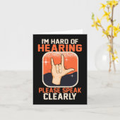 Notierungen zum Gehör des Gehörlosen Bewusstseins Karte (Gelbe Blume)