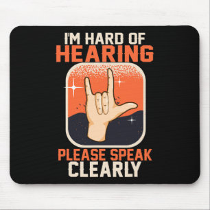 Notierungen zum Gehör des Gehörlosen Bewusstseins Mousepad