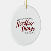 Nötige Sachen Keramik Ornament (Rechts)