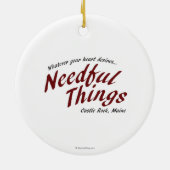 Nötige Sachen Keramik Ornament (Hinten)