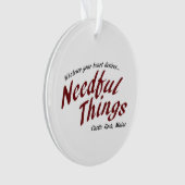 Nötige Sachen Ornament (Vorderseite)
