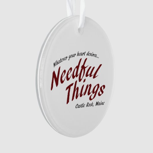 Nötige Sachen Ornament (Vorderseite)