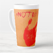 #NotInvisible Latte Tasse (Linke Ecke)