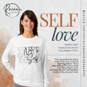 "Notiz an mich selbst" Inspirierend Unisex Langarm T-Shirt