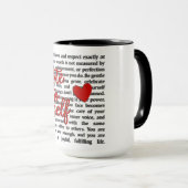 Notiz an mich selbst tasse (VorderseiteRechts)