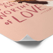 "Notiz an sich: Du bist der Liebe würdig." Poster (Ecke)