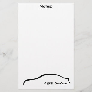 Notiz-Auflage der Limousine-G35/Notizblock Briefpapier