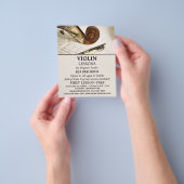 Notiz für Geige, Violinunterricht, Werbung Flyer (Gruppe)