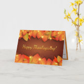 Notiz für glückliche Thanksgiving-Feiertage Karte (Gelbe Blume)