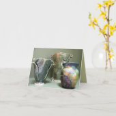 Notiz-Karte für Töpferdesigns Karte (Gelbe Blume)