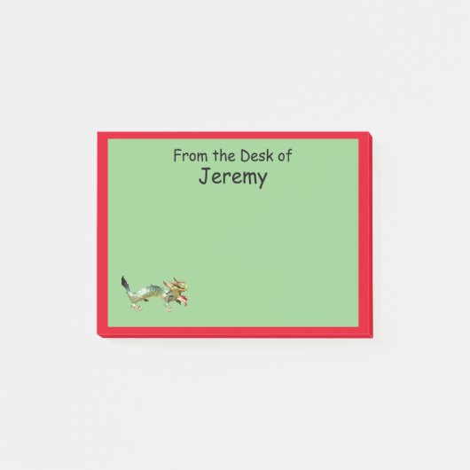 Notiz nach dem Ende - Drache und rote Grenze (Vorderseite)