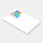 Notiz. Personalisierte Schafe und Garne Post-it Klebezettel (angewinkelt)