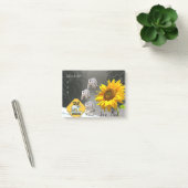 Notiz Post-it-Notizen, Sonnenblume Eisbär Floral (Büro)
