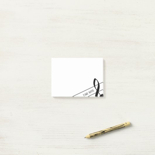 Notiz Treble Clef Post-It-Notizen (Auf Schreibtisch)