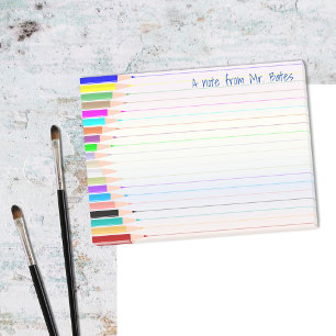 Notiz vom Kunsterzieher Personalisierte Haftnotize