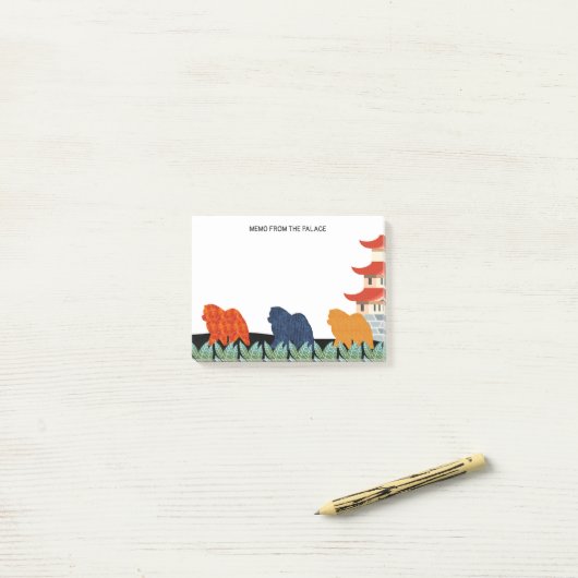 NOTIZ von den PALAST Chow-Chow klebrigen (Auf Schreibtisch)