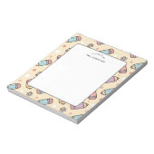 Notiz von Lehrer Bleistift Muster Notizblock (Rotiert)