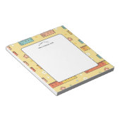 Notiz von Lehrer Lineal Buch Muster Notizblock (angewinkelt)