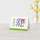 Notiz zum INSPIRIER-ÄNDERUNGSVERFAHREN Karte (Gelbe Blume)