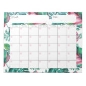 Notiz zum tropischen Folienkalender Notizblock (Vorderseite)