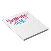 Notiz zur Einkaufsliste - handgezeichnete Pinselbr Notizblock (angewinkelt)