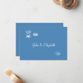 Notiz zur Seashell Collection/Dankeschön Mitteilungskarte (Vorderseite/Rückseite Beispiel)