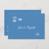 Notiz zur Seashell Collection/Dankeschön Mitteilungskarte (Vorne/Hinten)