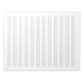 Notizblock 12 Staves White Music Sheet (Vorderseite)