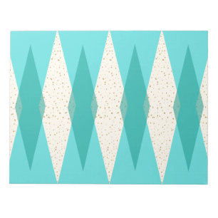 Notizblock Argyle im Mid-Century-Modern-Stil
