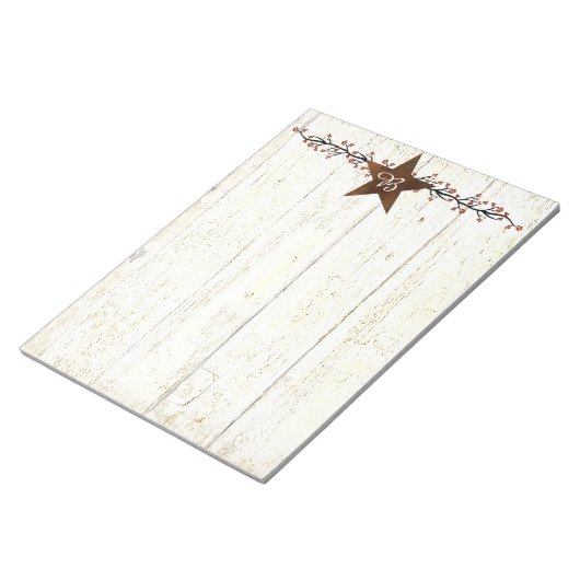 Notizblock aus rostfreiem Stern und Beeren (angewinkelt)