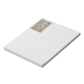 Notizblock Buchstabe A des Alphabets (Rotiert)