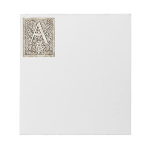 Notizblock Buchstabe A des Alphabets