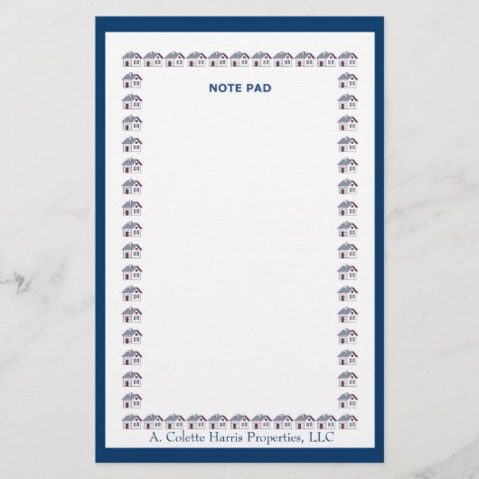 Notizblock- Design 4 Briefpapier (Vorderseite)