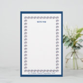 Notizblock- Design 4 Briefpapier (Stehend Vorderseite)