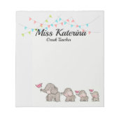 Notizblock-Elefant Notizblock (Vorderseite)