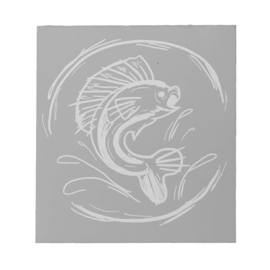 Notizblock "Fish Art" (Vorderseite)