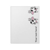 Notizblock für 2 Kühen (Rotiert)