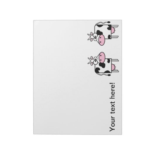 Notizblock für 2 Kühen (Rotiert)