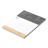 Notizblock für Arzt Rezepte – Bearbeitbare Arzt RX (Rotiert)