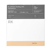 Notizblock für Arzt Rezepte – Bearbeitbare Arzt RX (Vorderseite)