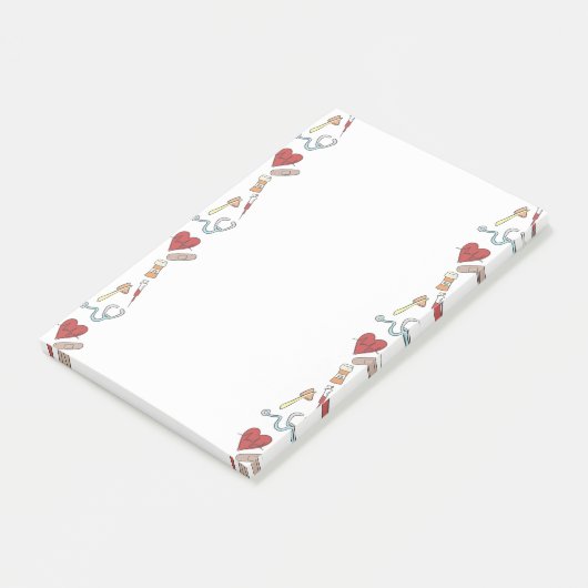 Notizblock für das Gesundheitswesen (angewinkelt)