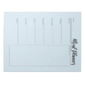 Notizblock für den Speiseplan (Vorderseite)