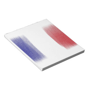 Notizblock für die französische Flagge