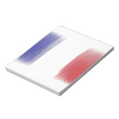 Notizblock für die französische Flagge (Rotiert)
