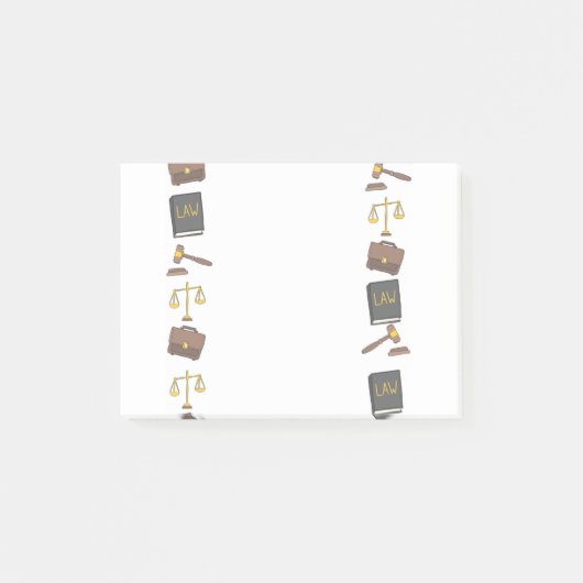 Notizblock für die Rechtsgestaltung (Vorderseite)