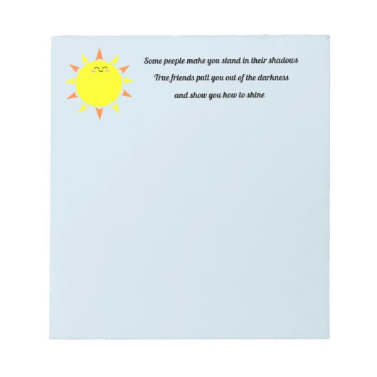 Notizblock für echte Freunde (Vorderseite)