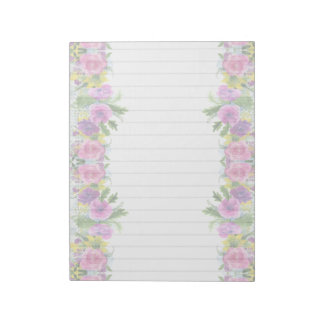 Notizblock für florale Border Eleganery Stationery