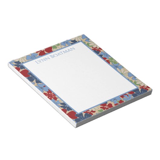 Notizblock für gescannte blumentiefe Deep-Hues (angewinkelt)